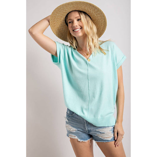 V-Neck W/Front Seam