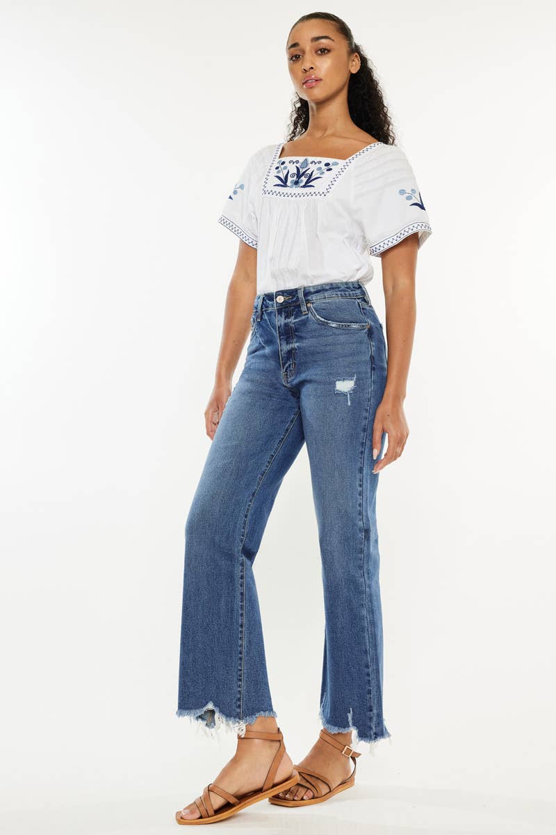 HR SLIM WIDE LEG JEANS