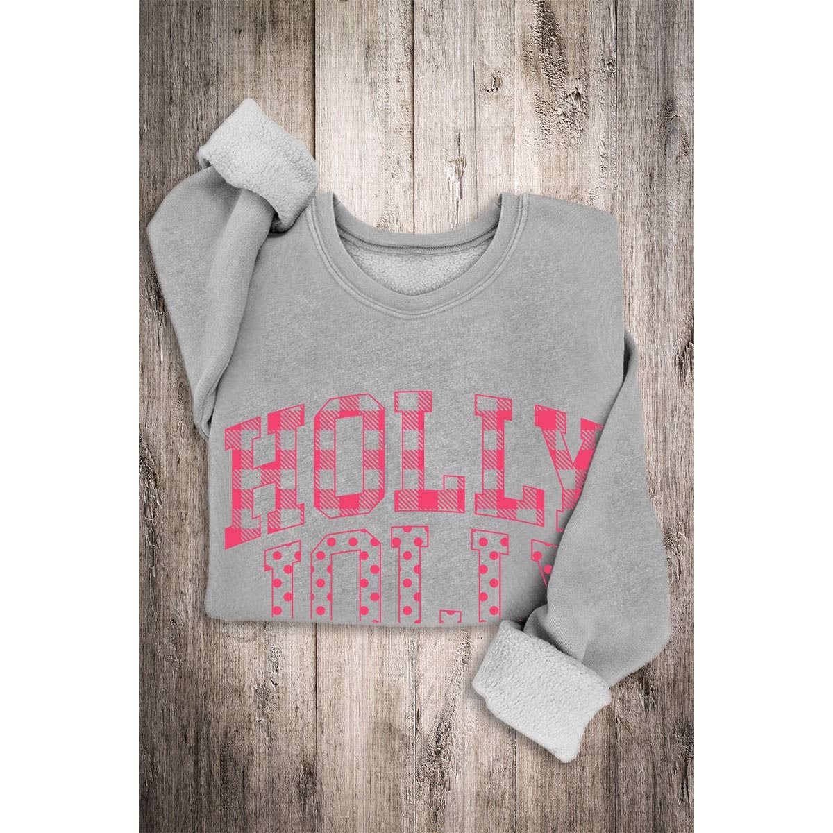HOLLY JOLLY MINERAL SWEATSHIRTS: DUSTY GREEN