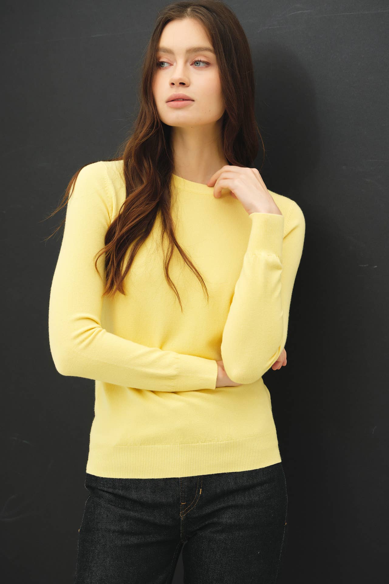 VISCOSE SOFT KNIT IVORY SWEATER