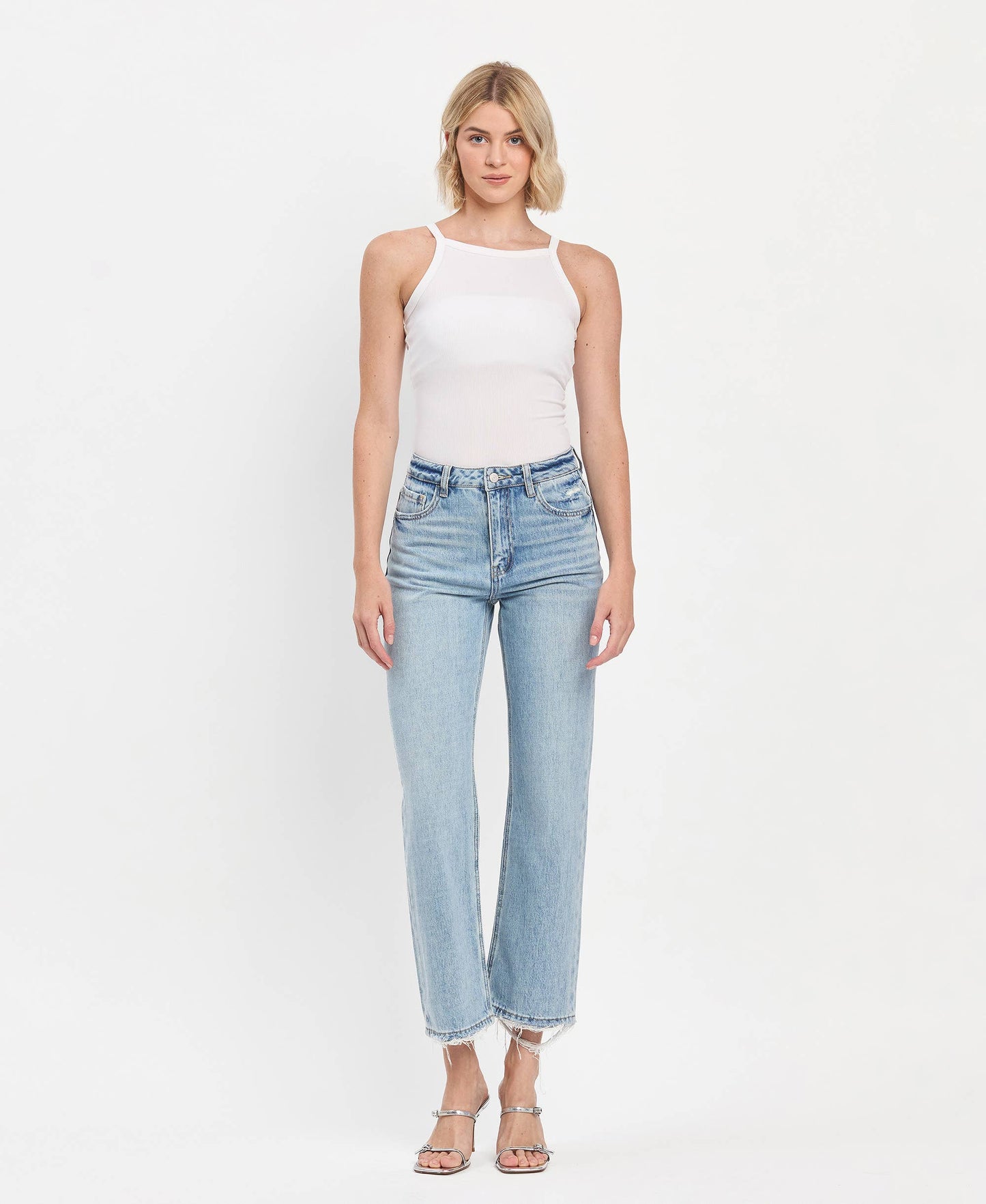 90's HR Slim Wide Jeans