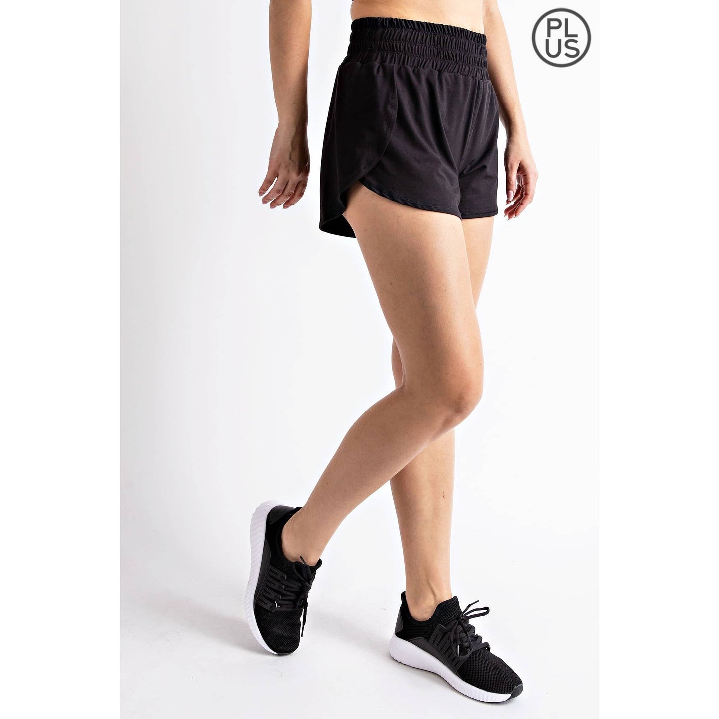 PLUS SIZE TRACK SHORTS