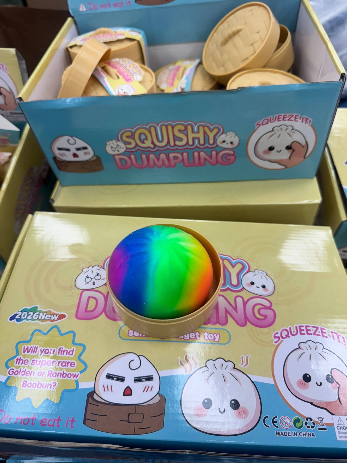 Squishy dumpling rainbow and solid colors sealed individuall