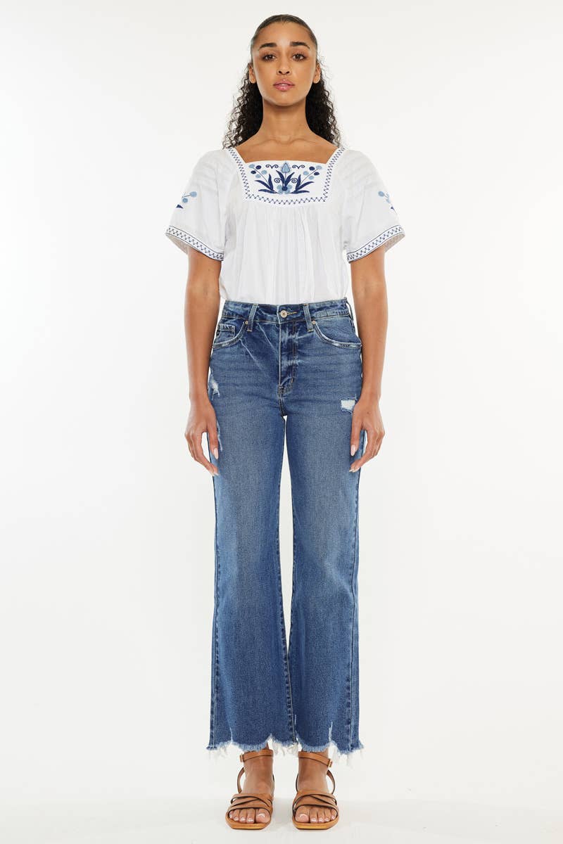 HR SLIM WIDE LEG JEANS
