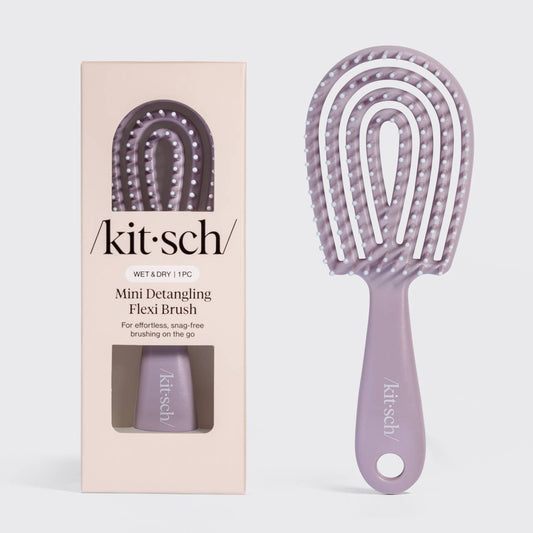Mini Soft Violet Detangling Flexi Brush