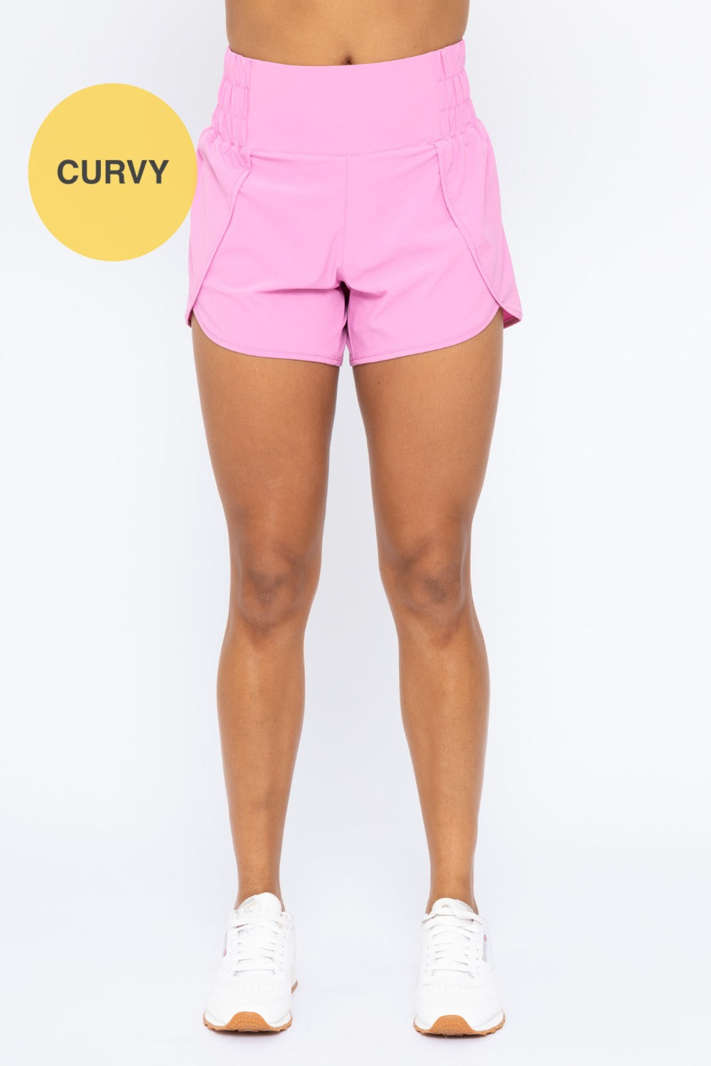 CURVY Highwaist Athleisure Split Shorts