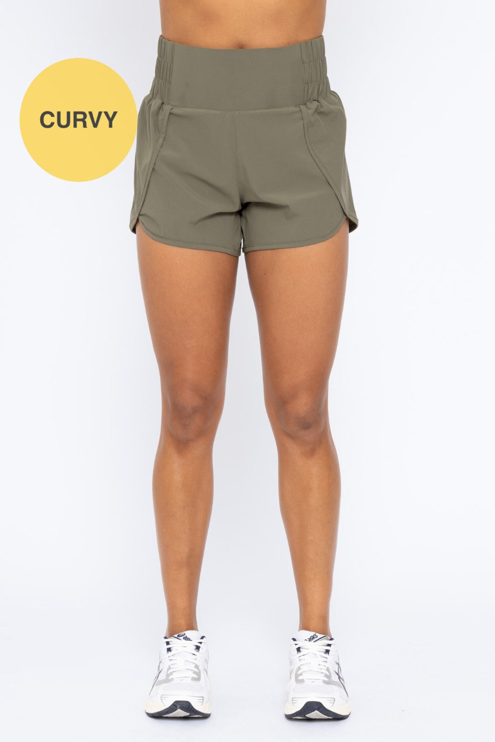 CURVY Highwaist Athleisure Split Shorts