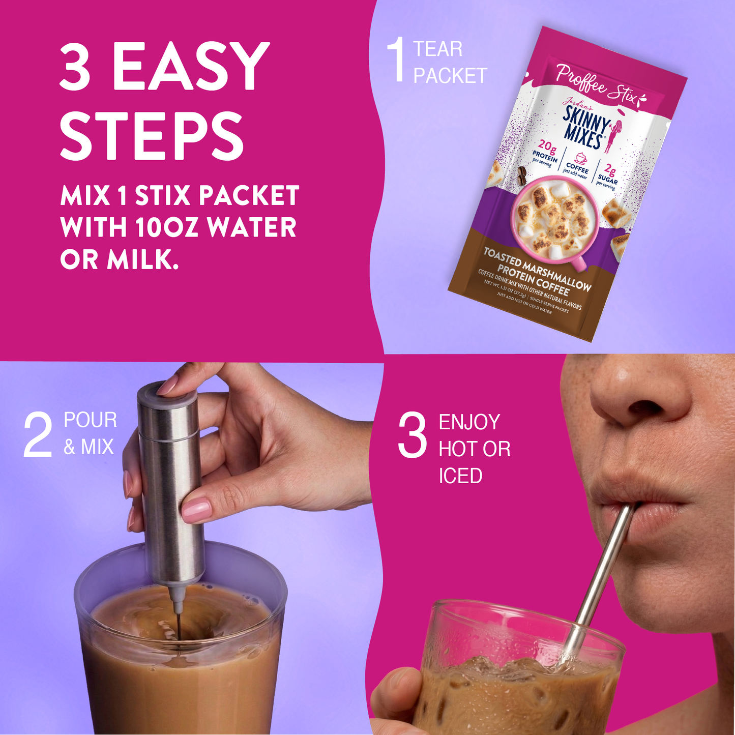 Proffee Stix 6 ct - Toasted Marshmallow