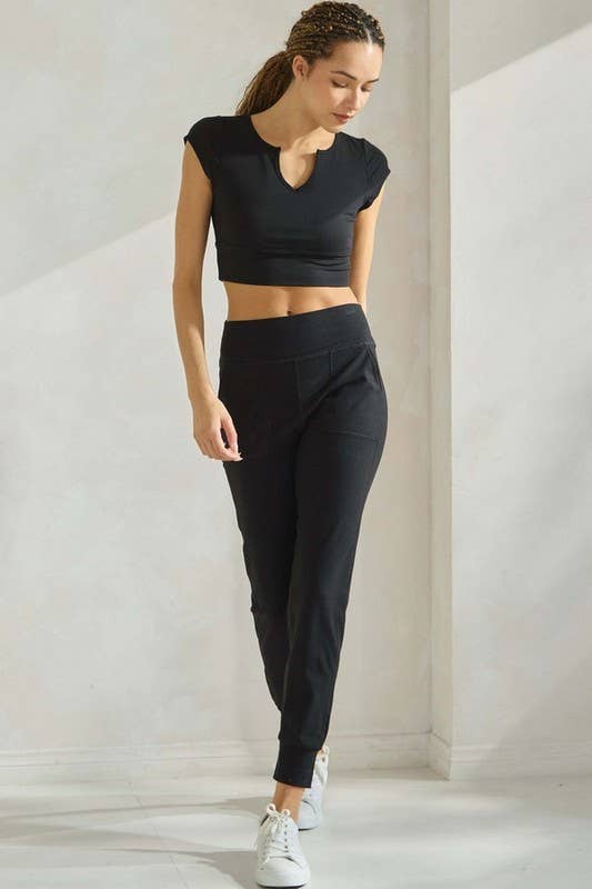 Women's Buttery Soft Jogger: Black