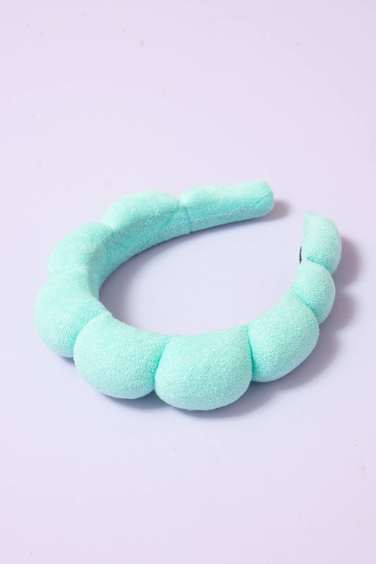 SPA SPONGE TERRY TOWEL HEADBAND FOR BEAUTY CARE | MINT