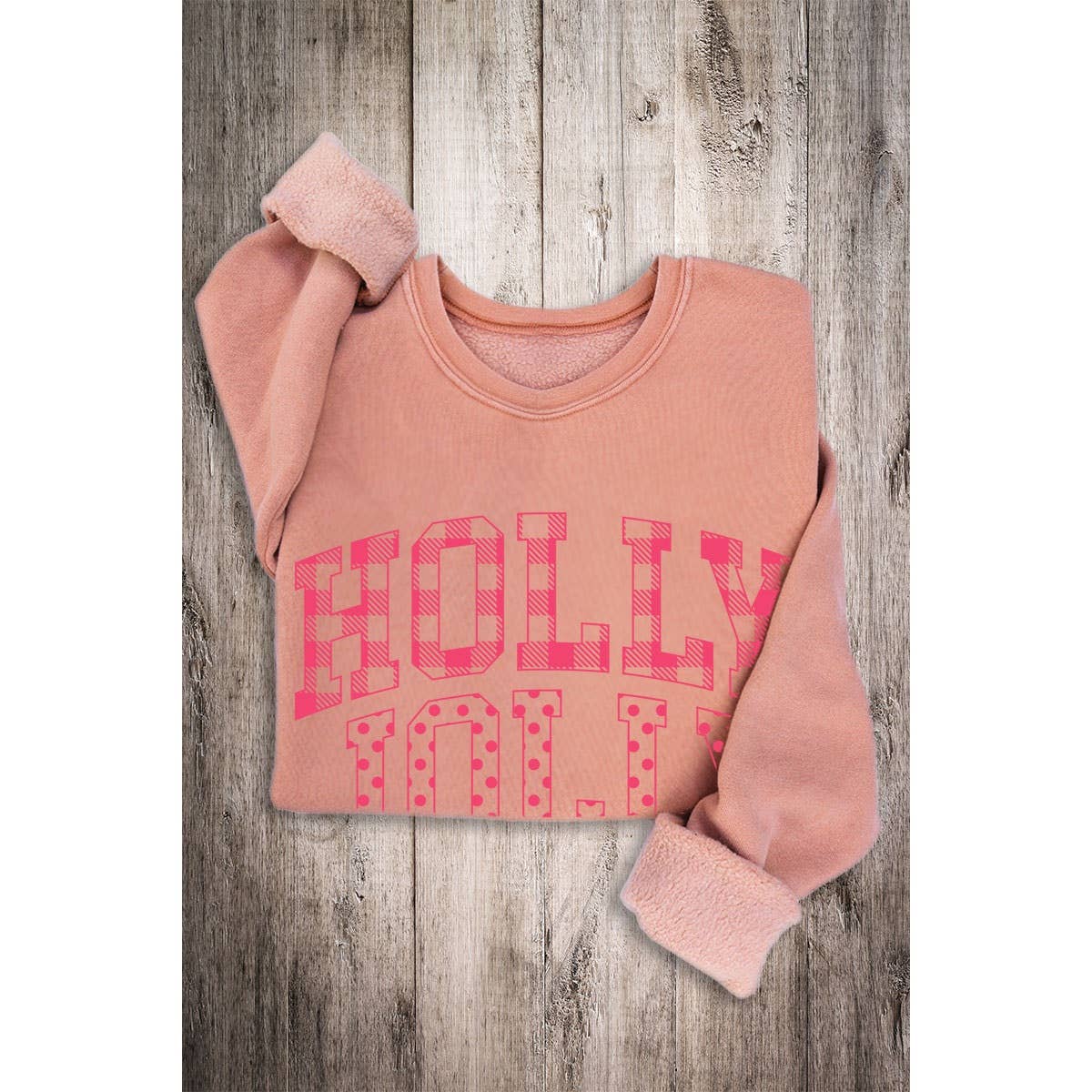 HOLLY JOLLY MINERAL SWEATSHIRTS: DUSTY GREEN
