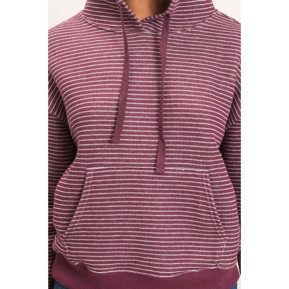 Striped French Terry Hoodie
