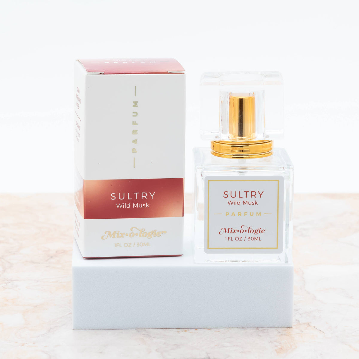 Women's Parfum Spray | 30 mL Cube: Sultry (wild musk)