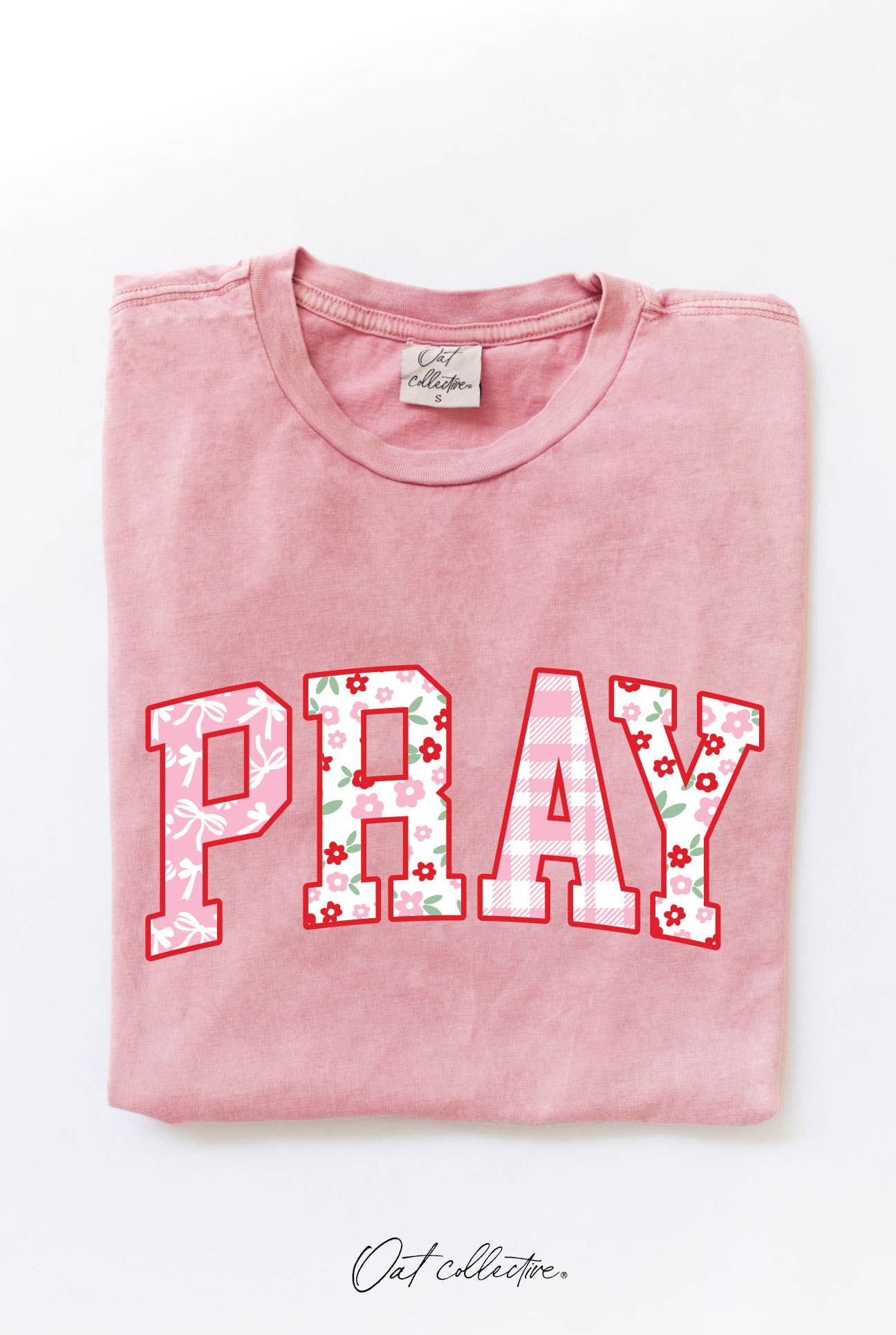 PRAY Graphic Top: FLAMINGO