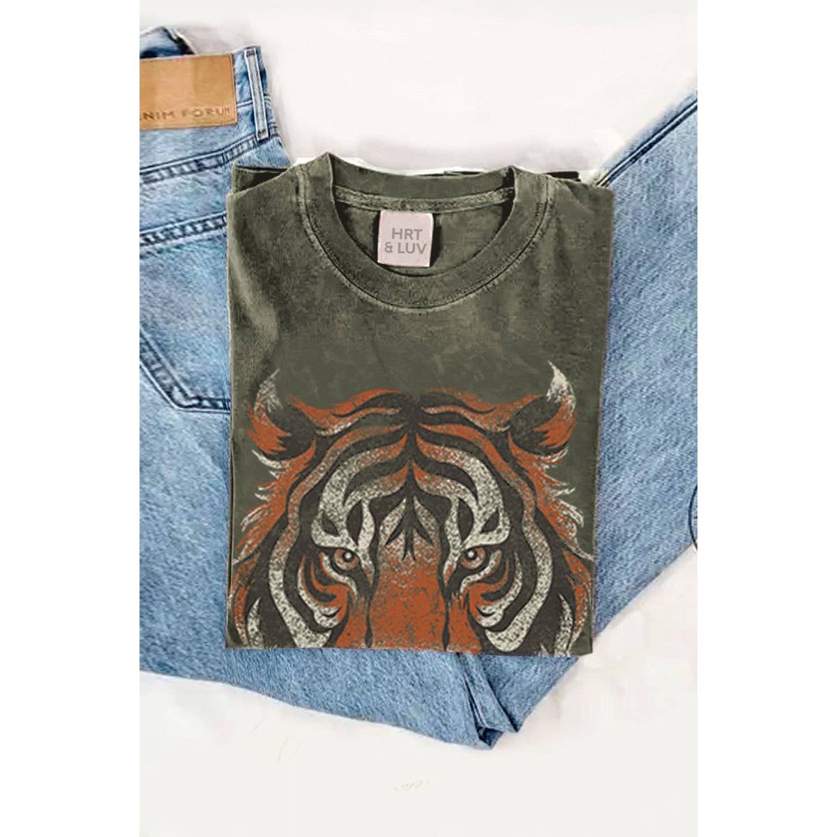 TIGER BIG FACE MINERAL GRAPHIC TEE