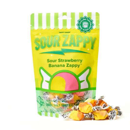 Sour Strawberry Banana Zappy™ Taffy