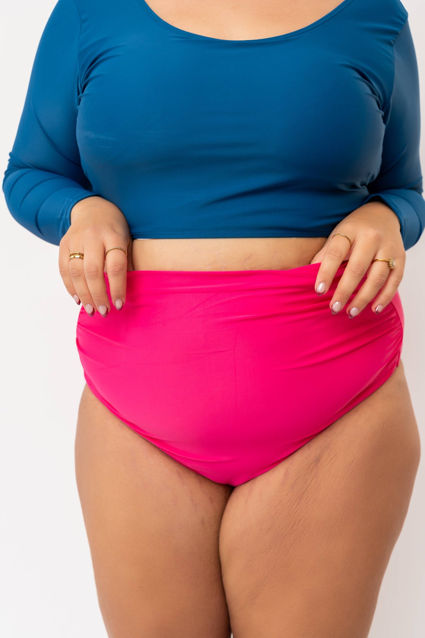 Hibiscus HW Ruched Swim Bottoms