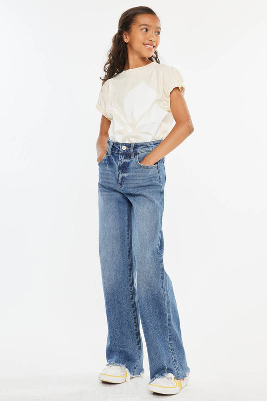 Youth Kancan High Rise Slim Wide Jeans