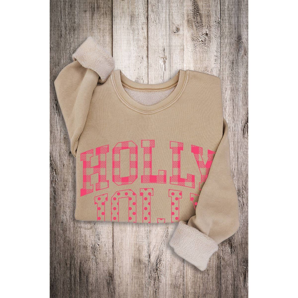 HOLLY JOLLY MINERAL SWEATSHIRTS: DUSTY GREEN