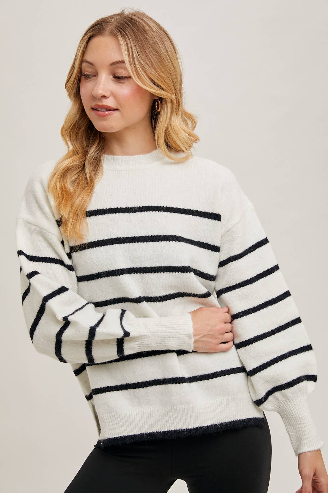 STRIPED KNIT SWEATER