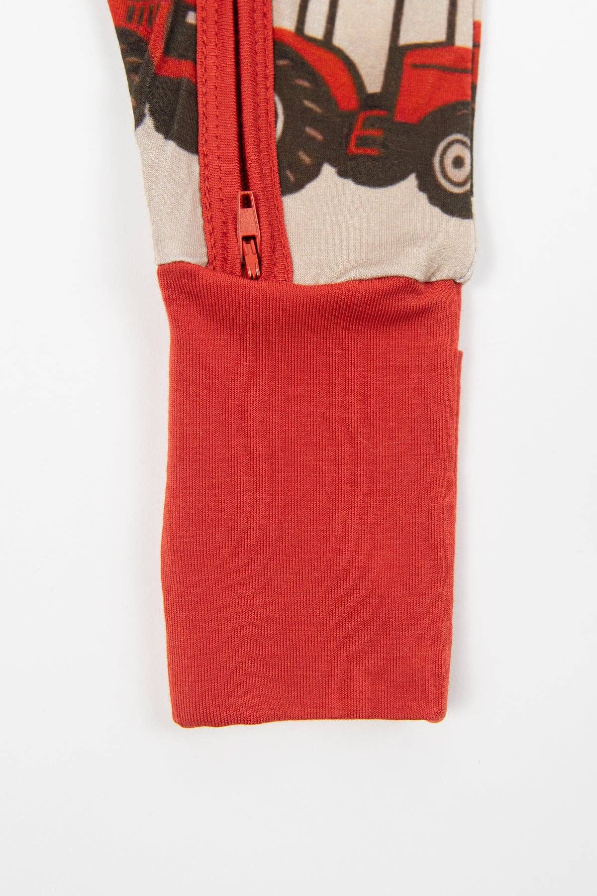 Classic Red Tractor Baby Bamboo Zippy: 6-12 Month