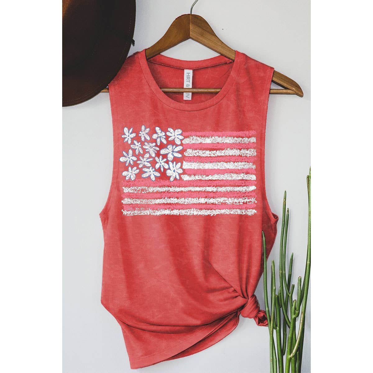 AMERICAN FLAG MINERAL GRAPHIC TANK TOP: Mineral Navy / XL