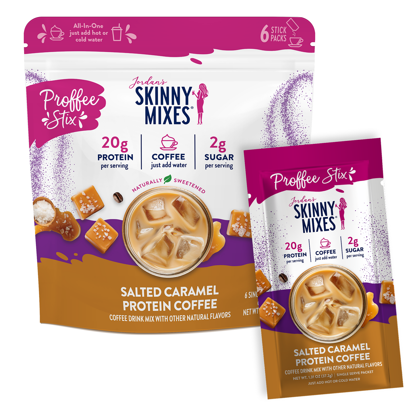 Proffee Stix 6 ct - Salted Caramel