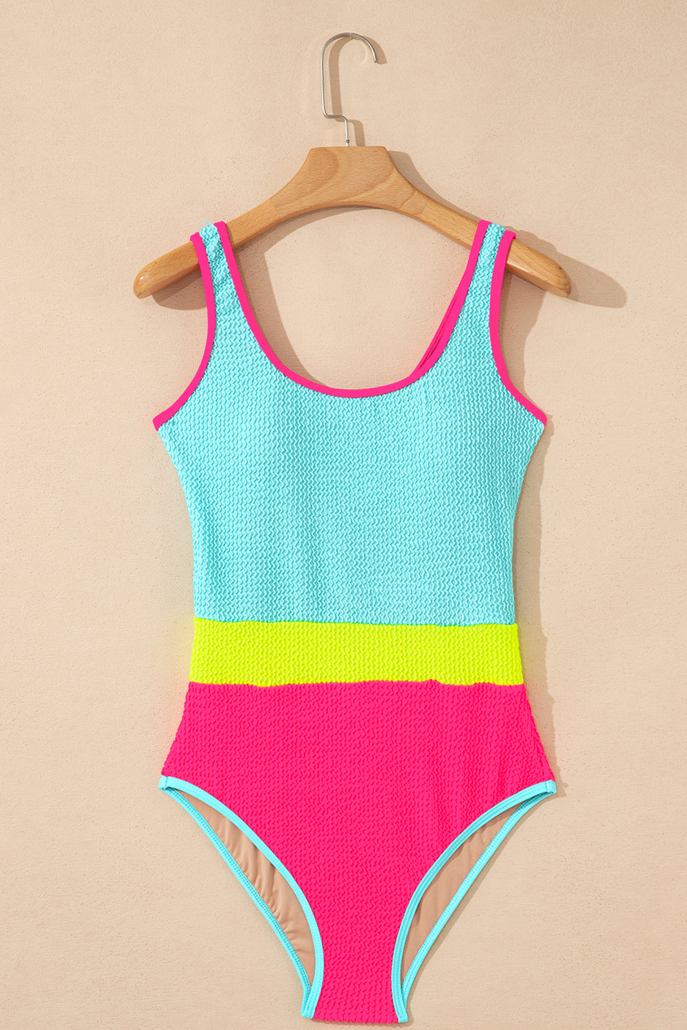Blue Yellow Patchwork Suit