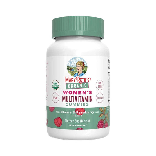 Organic Women's Multivitamin Gummies, Cherry & Raspberry