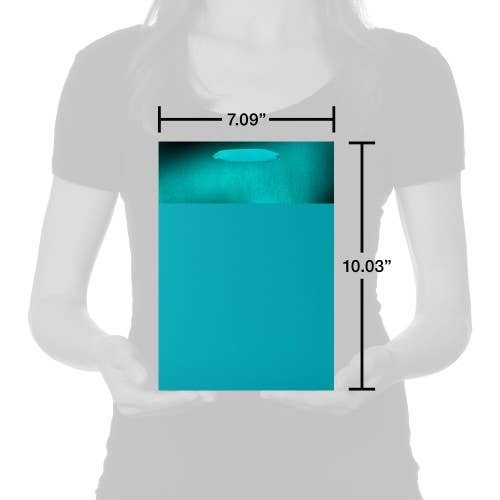 Aqua Gift Bag Glitter