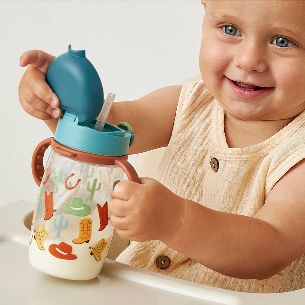 *NEW* Itzy Sips™ - Straw Cup With Snap-Close Lid: Ribbons & Roses