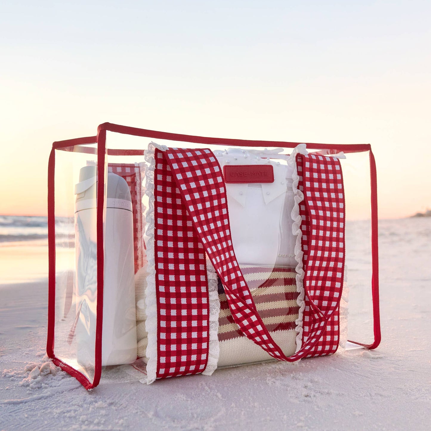 Case-Mate Cherry Gingham Tote Bag