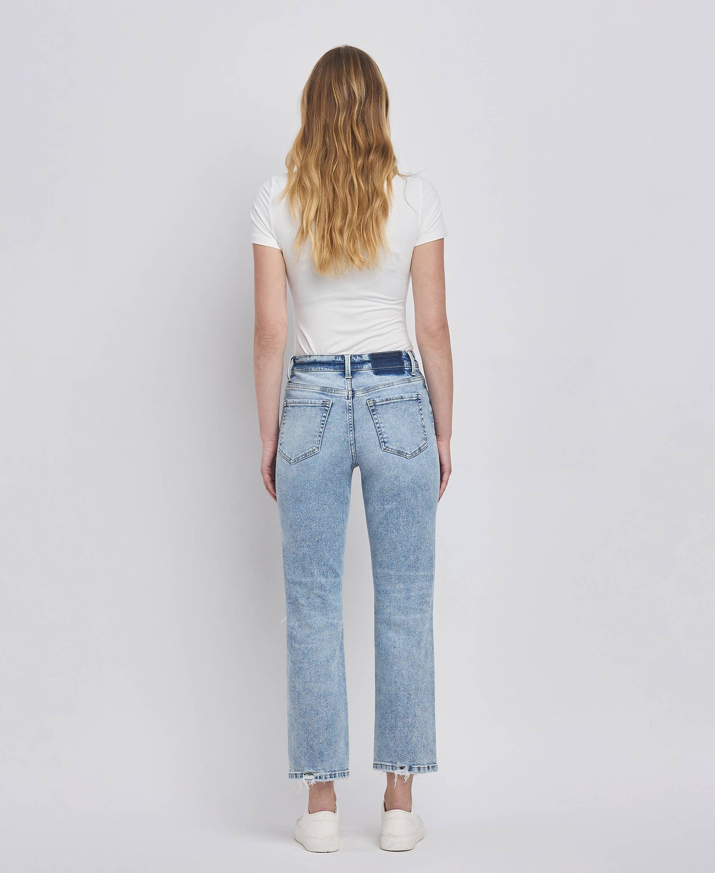 Flying Monkey HIGH RISE DISTRESSED STRAIGHT JEANS