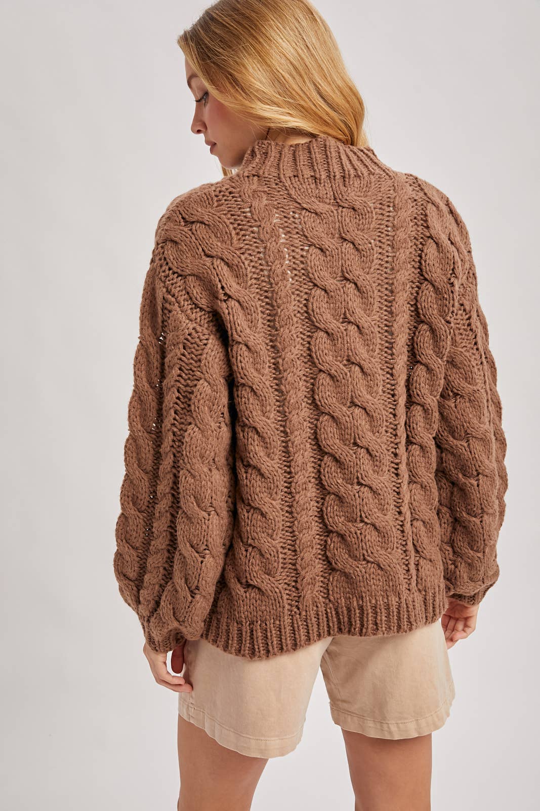 CABLE KNIT SWEATER
