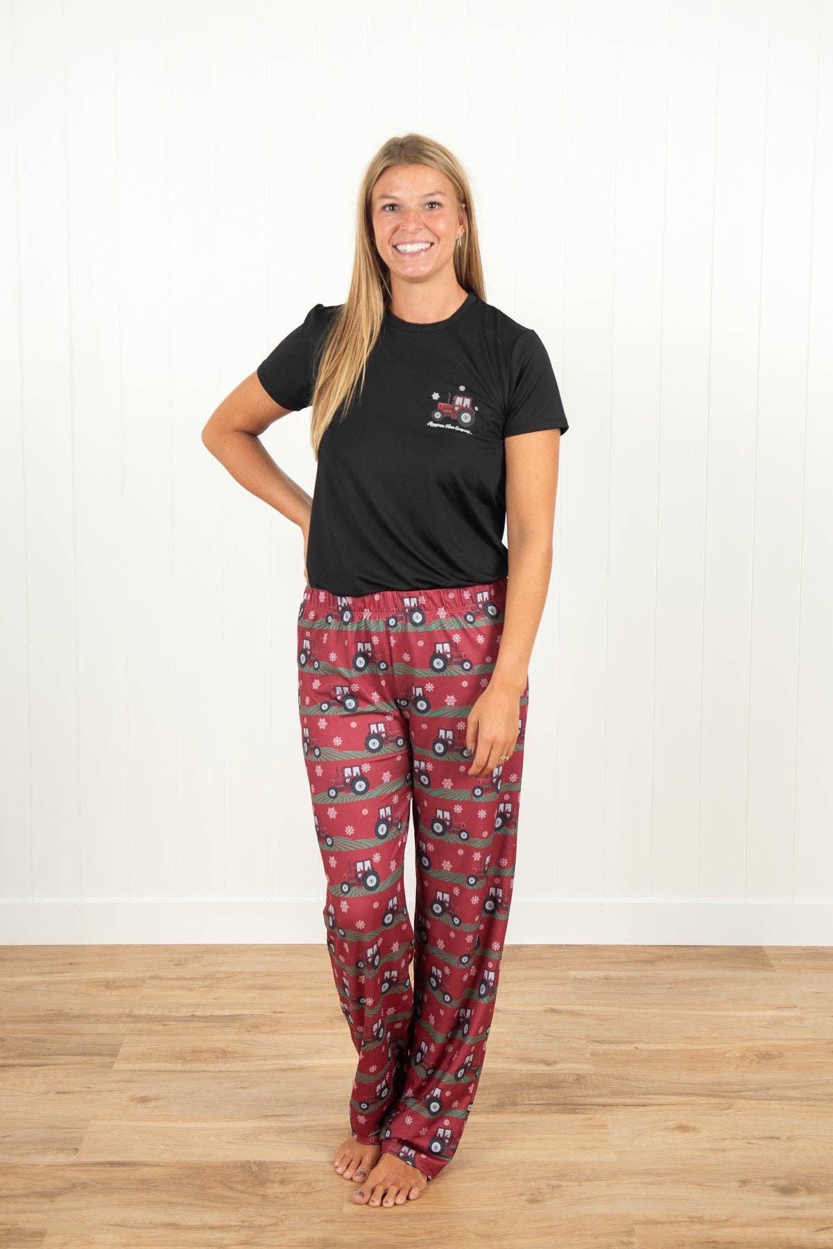 Red Tractor Pajama Pants
