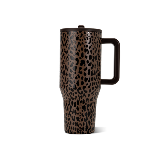 Brown Leopard 40 oz Traveler
