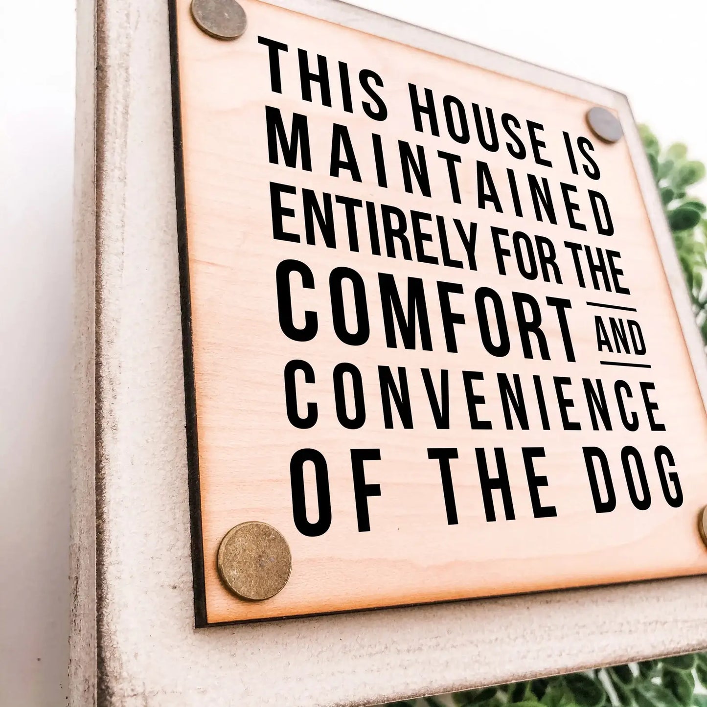 Pet Sign Mini "Of the Dog"