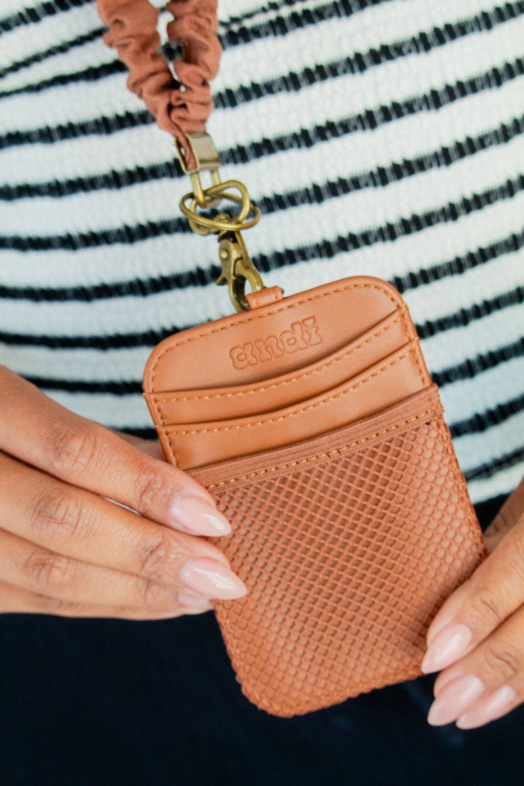 ID Badge Holder: Brown