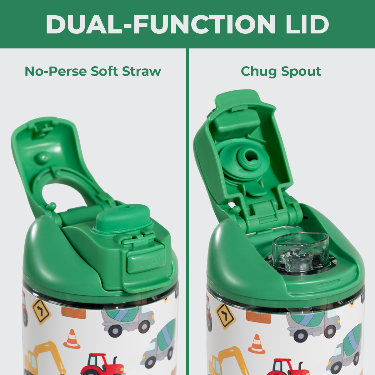 Under Construction HydroJug 14 oz Sport Kids Water Bottle