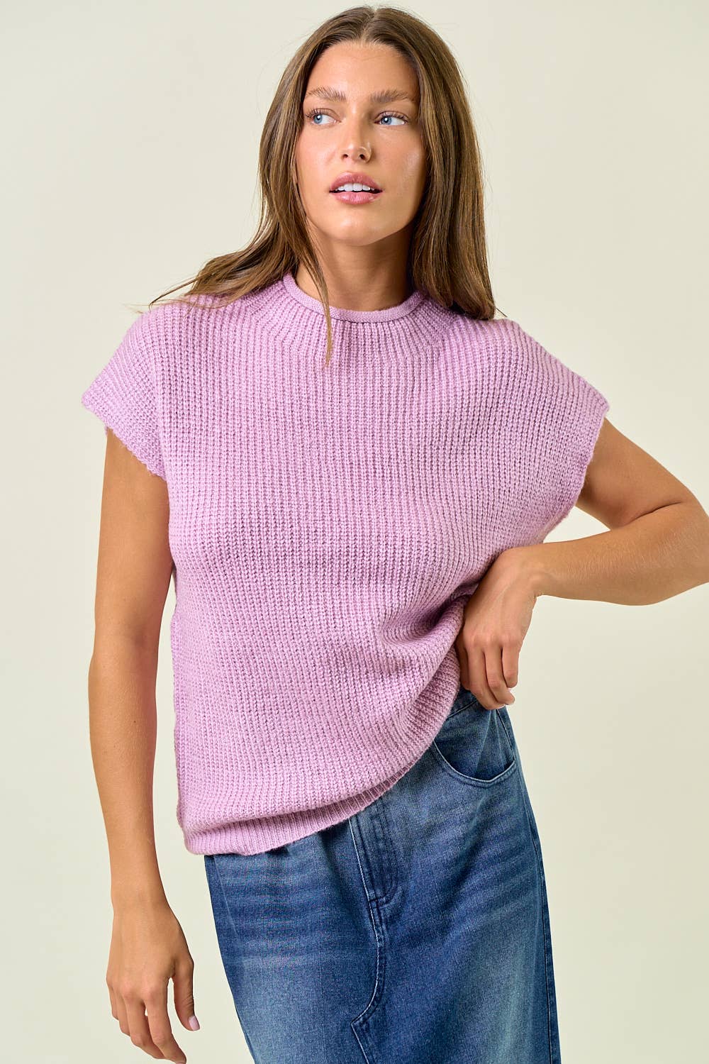 Mock Neck Sweater Top