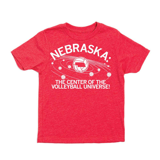 NE: Volleyball Universe Red Kids: Heather Red / 5T (YXS)