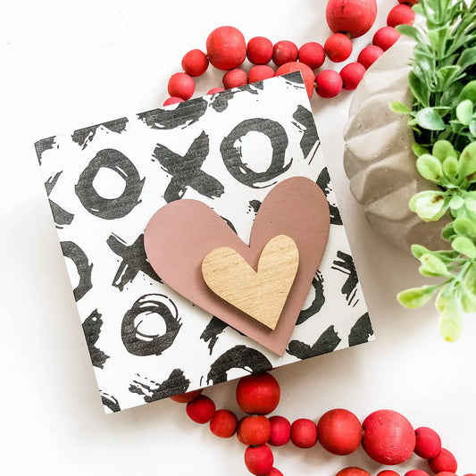 Valentines Day - Pink/Gold Hearts