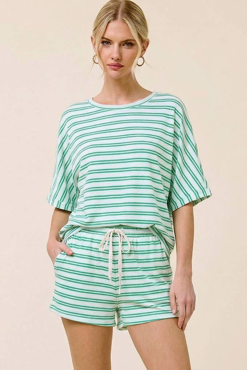 Striped Terry Cloth Top