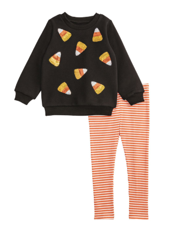 Candy Corn Sweatshirt & Legging Set