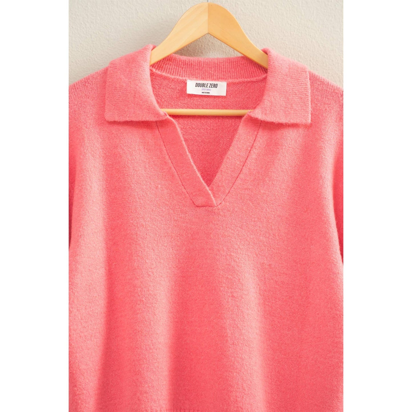 Collared V Neck Sweater