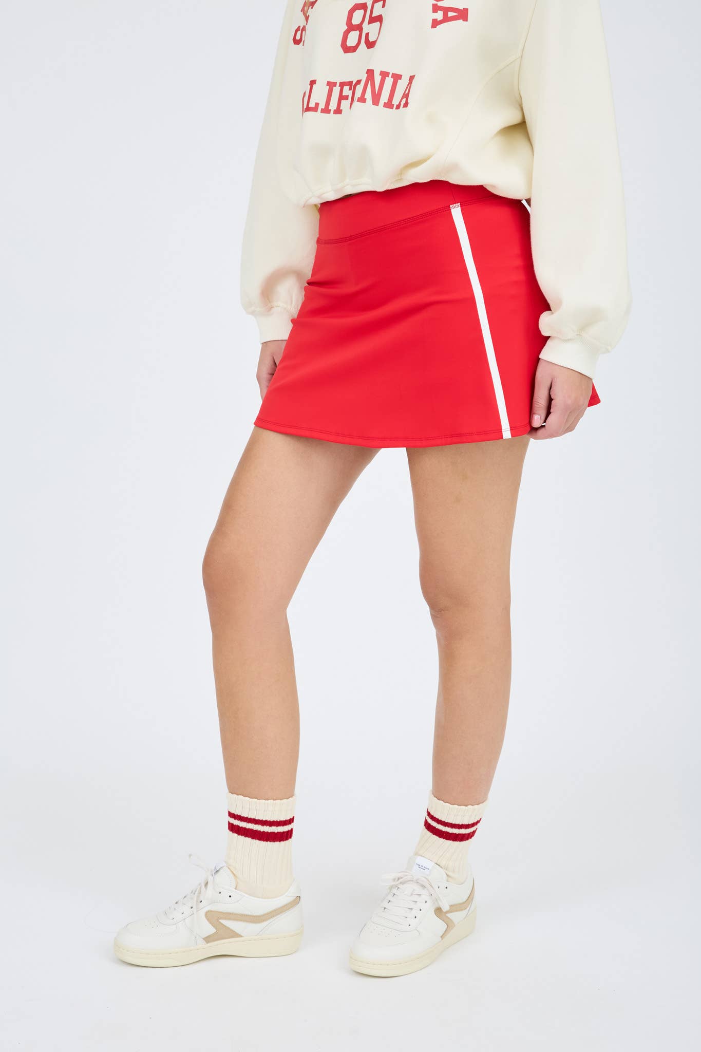 HIGH WAIST MINI TENNIS SKIRT WITH SHORTS