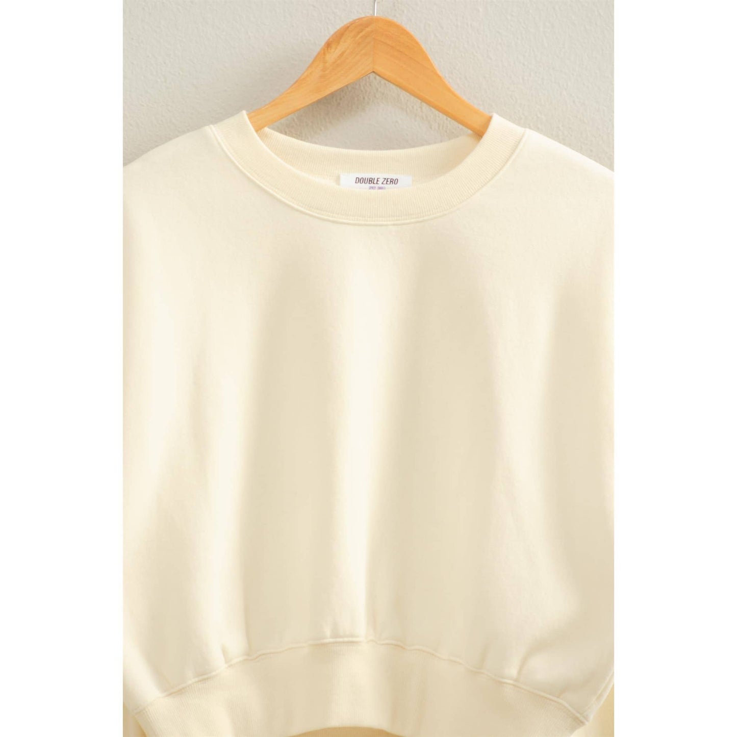 Long Sleeve Cropped Sweatshirt