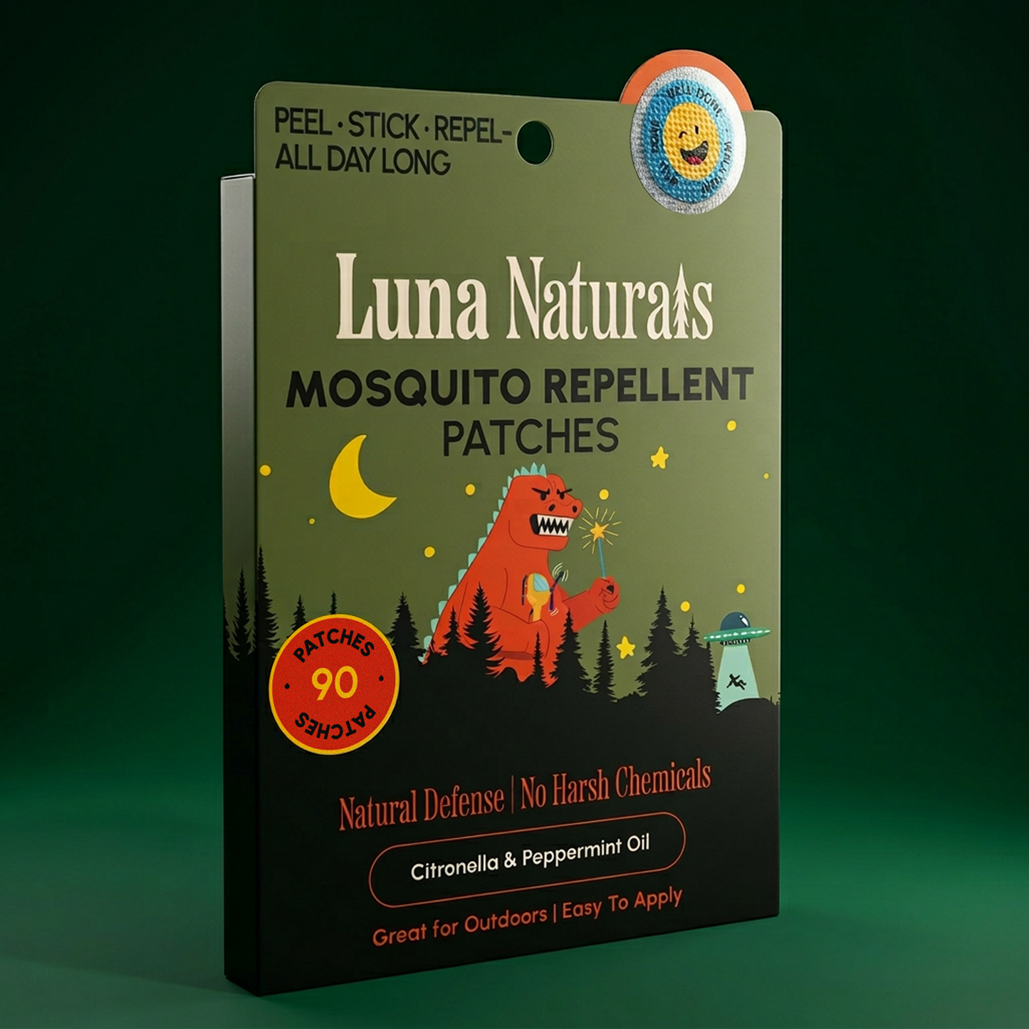 Kids Mosquito Repellent Patches — Summer & Outdoor | 90ct