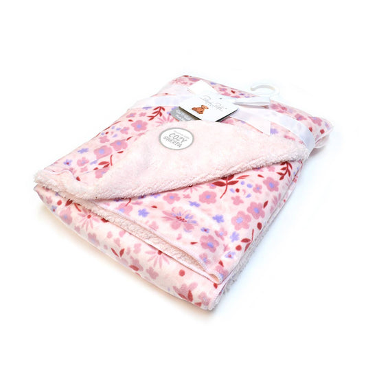 Super Soft Reverse side Cozy Sherpa Plush Baby Blanket