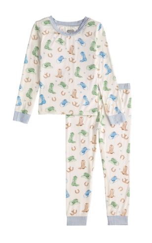 Cowboy Boot Pj Set